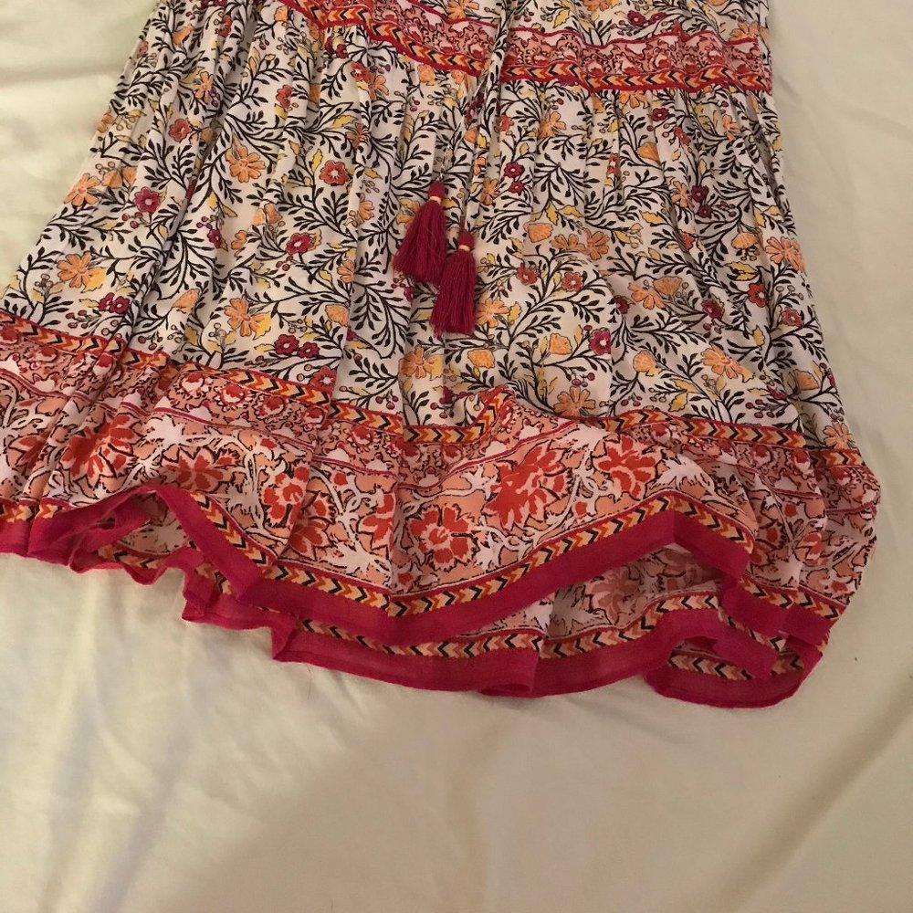 Delightful Indian Skirt with Tassel Belt
